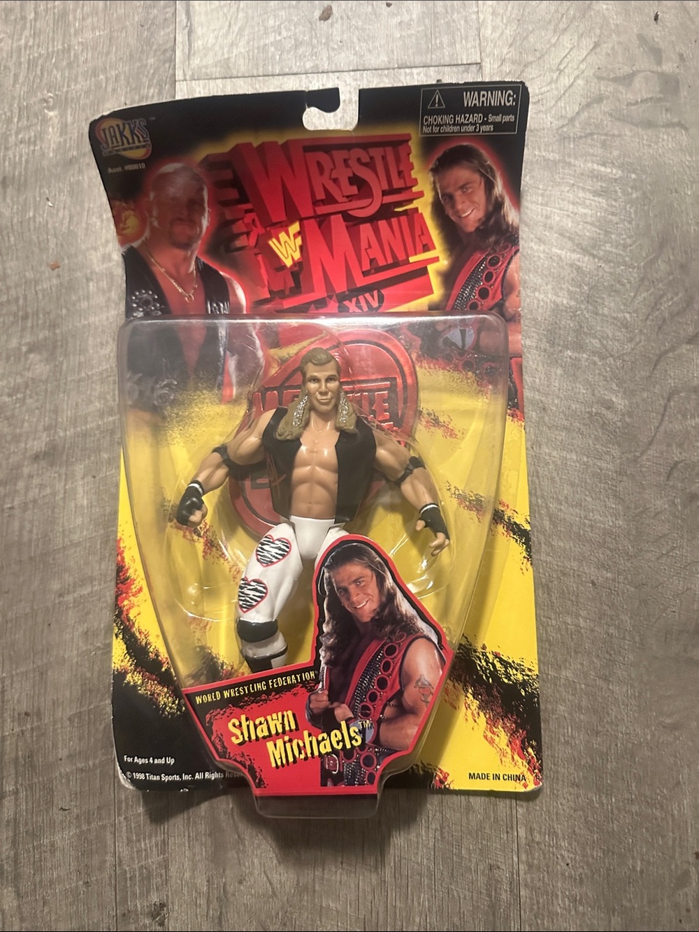 WWF WrestleMania Shawn Michaels Action Figure - White & Black